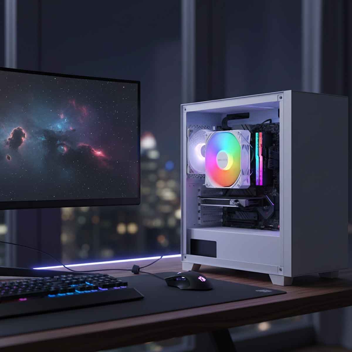 مونتيك مبرد معالج هوائي إن إكس400 بإضاءة إيه آر جي بي