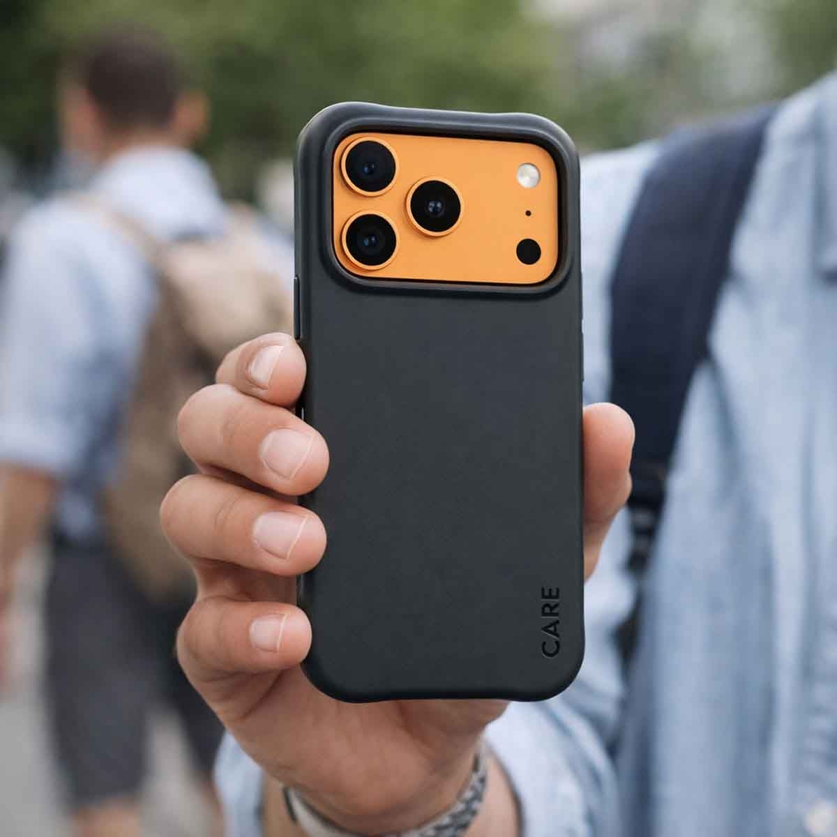 بانزر جلاس كير حافظة سامبا اسود لجوال ايفون 17 برو