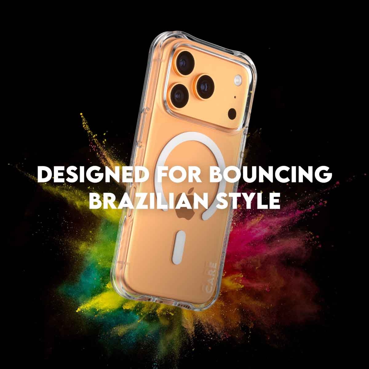 بانزر جلاس كير حافظة سامبا شفافة لجوال ايفون 17 برو