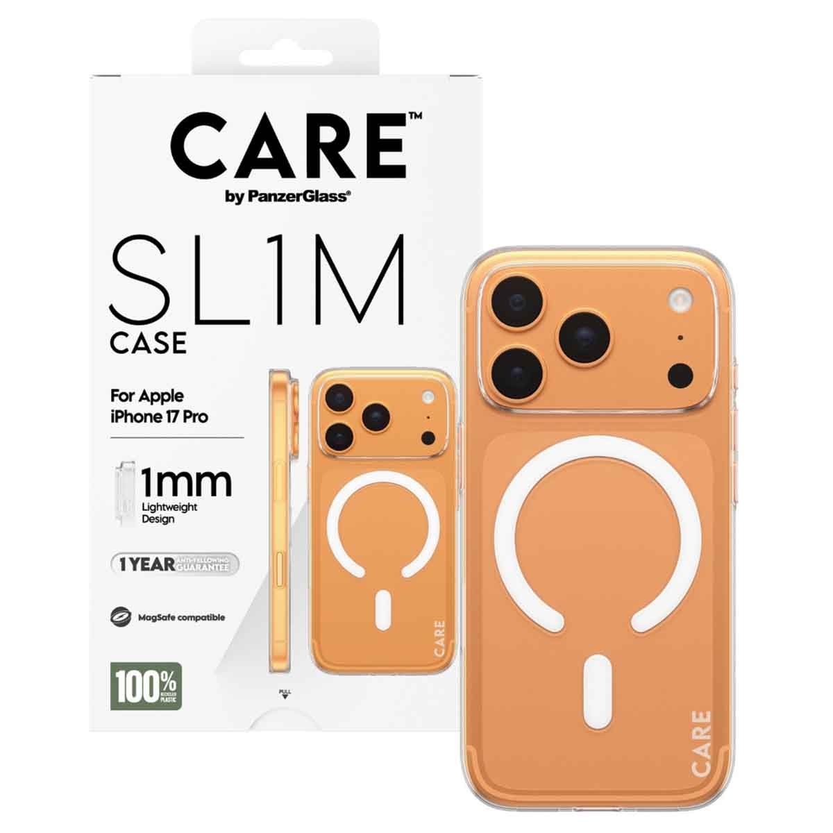 بانزر جلاس كير حافظة سليم شفافة لجوال ايفون 17 برو