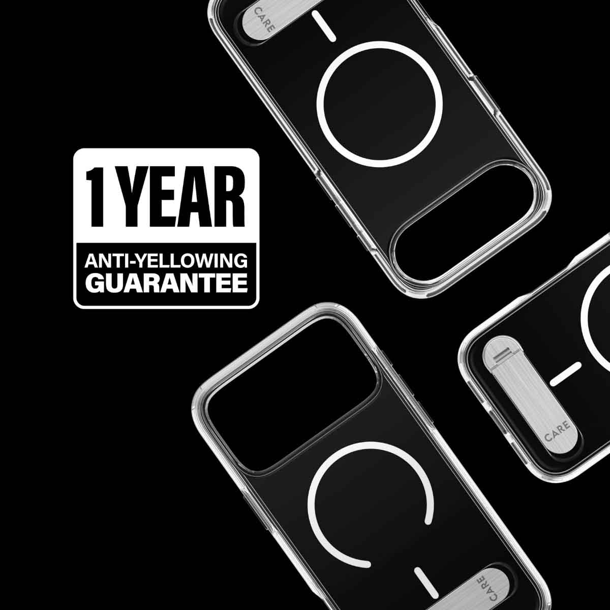 بانزر جلاس كير حافظة مع مسند لجوال ايفون 17 اير