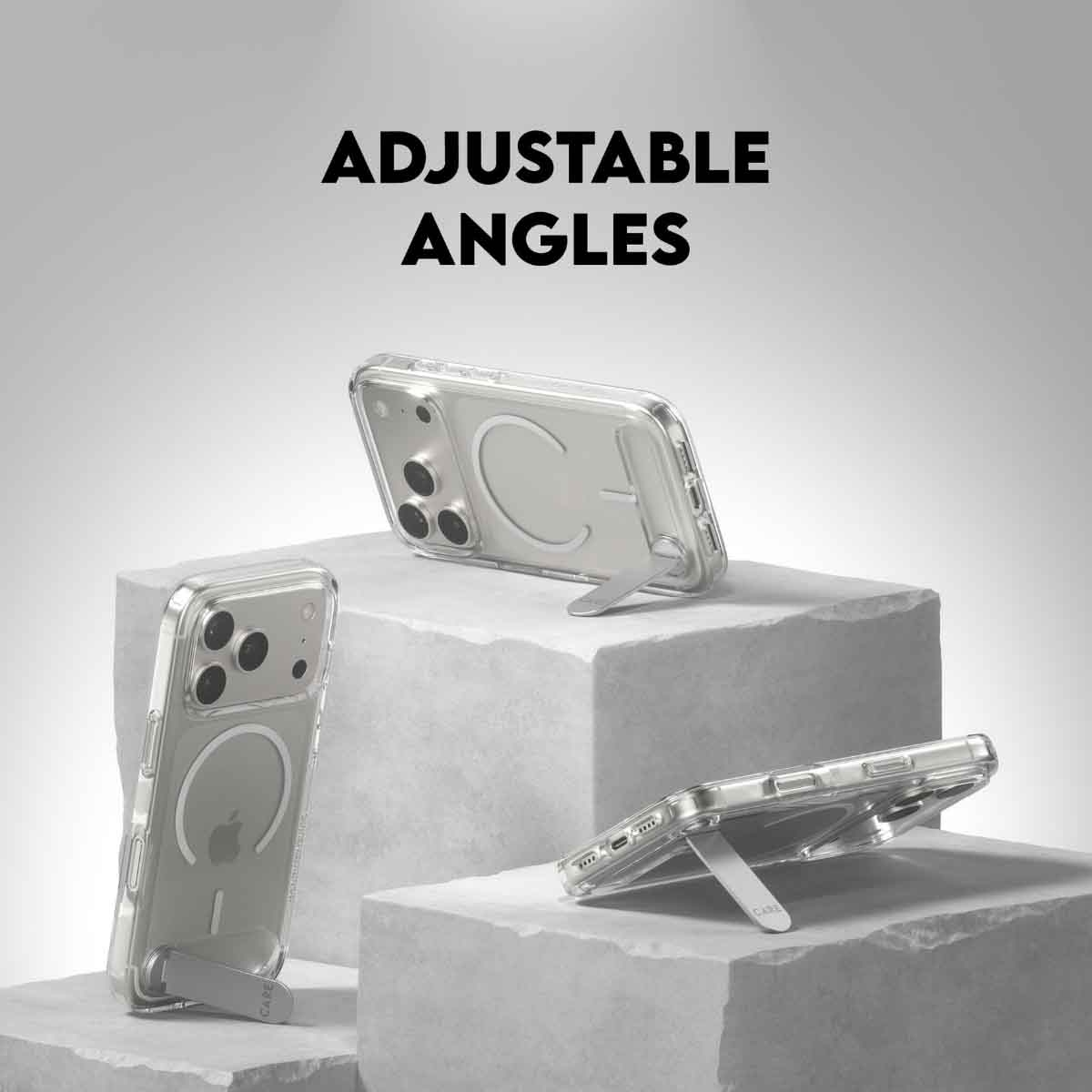 بانزر جلاس كير حافظة مع مسند لجوال ايفون 17 برو