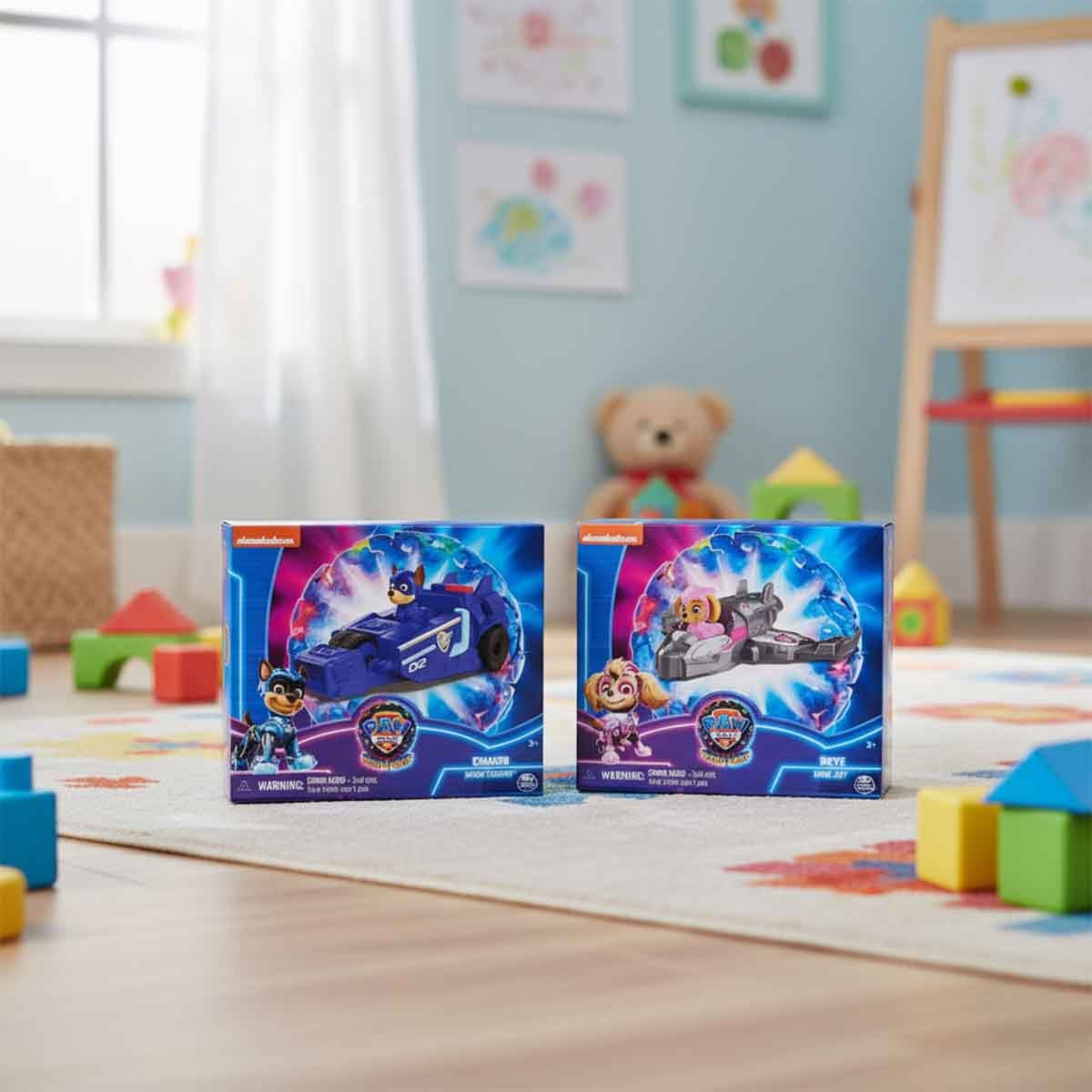 باو باترول مركبة صغيرة مصغرة متنوعة قيمة للأطفال للجنسين، 3-4 سنوات