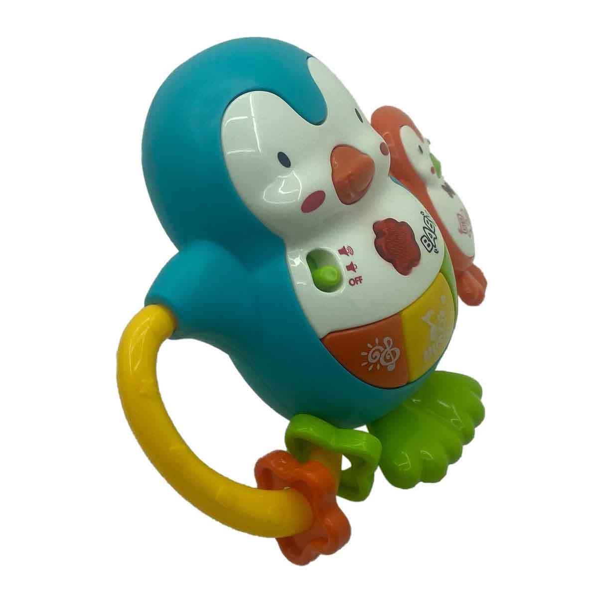 تشيمستار دف بطريق مع صوت وضوء للأطفال من عمر 0-2 سنوات