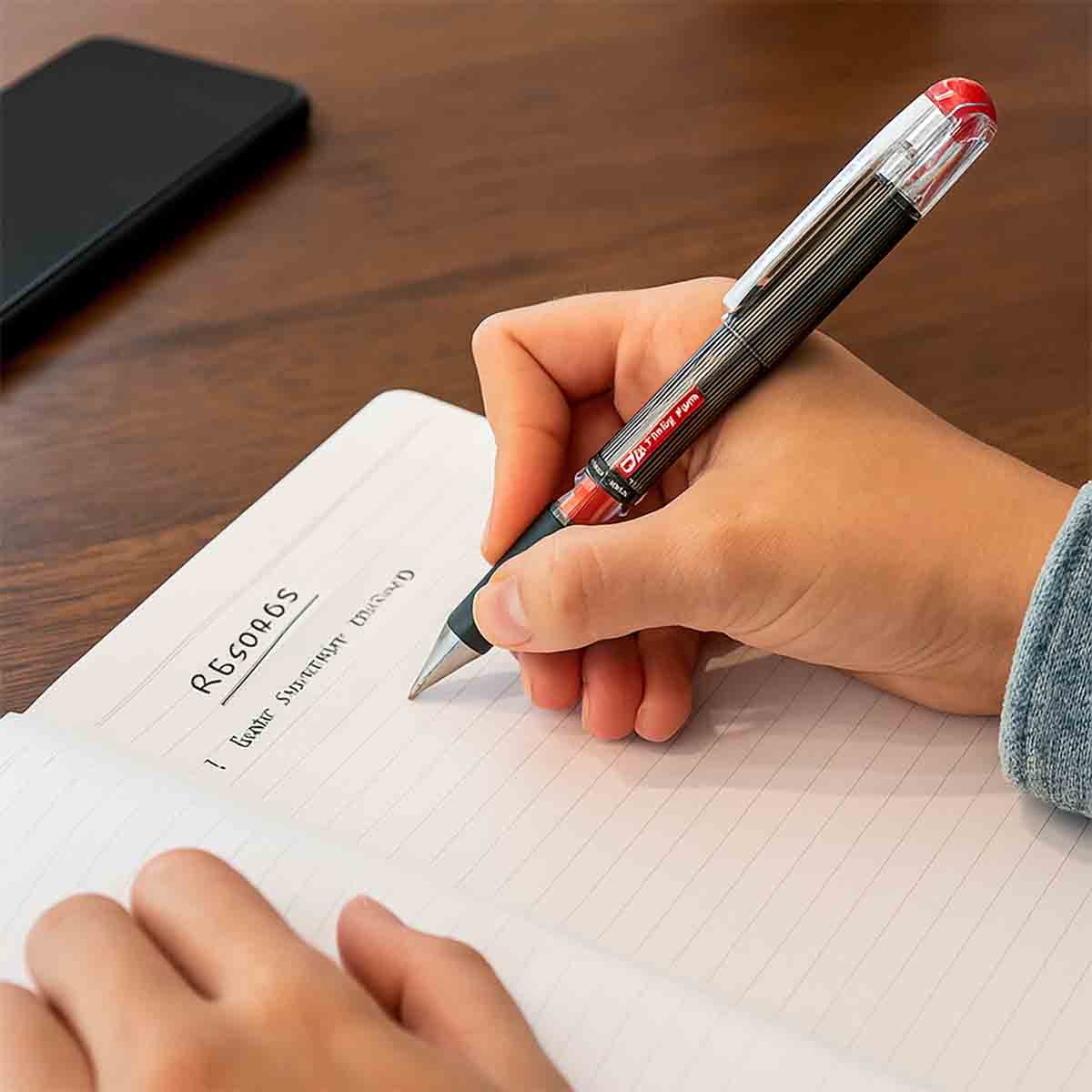 بنتل قلم جل هايبرد دي إكس 0.7 ملم أحمر