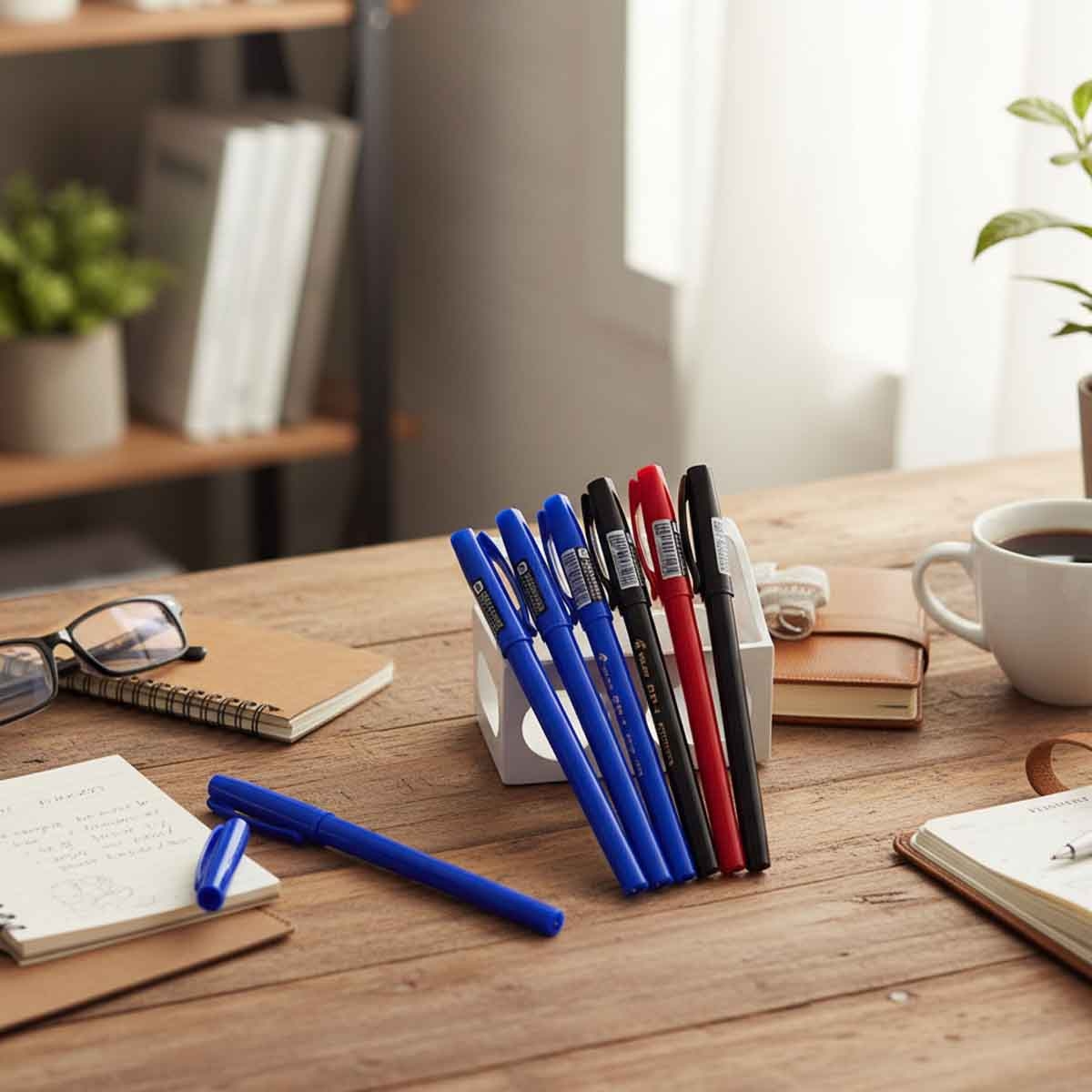 بايلوت مجموعة أقلام حبر جاف BP-1 1.0 مم عدد 6