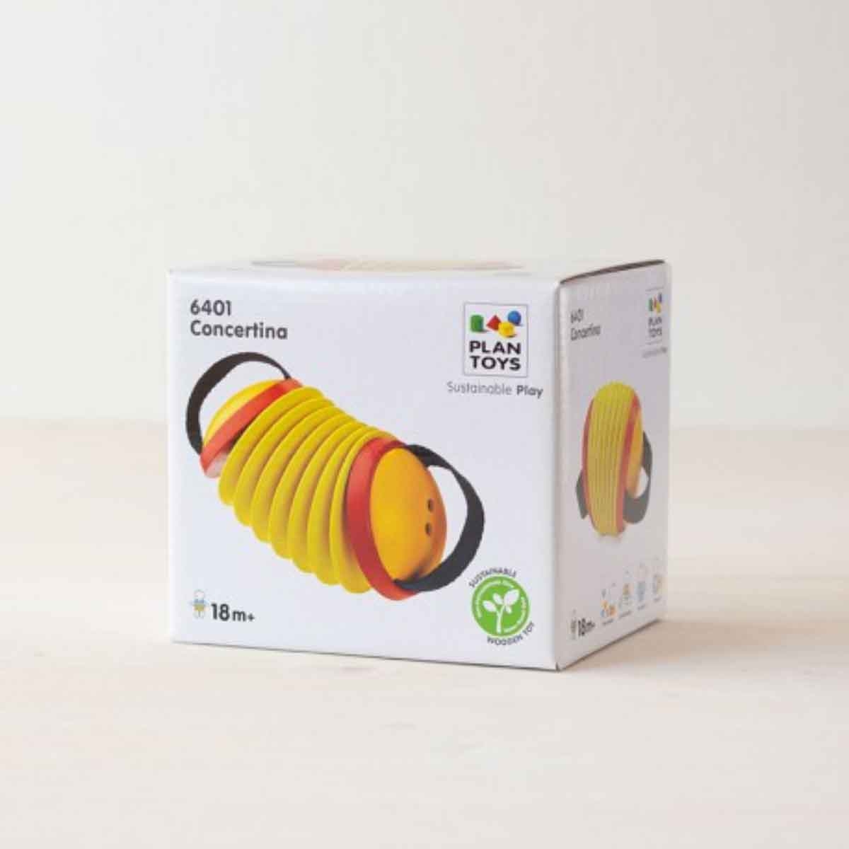 بلان تويز لعبة موسيقية أكورديون خشبية للجنسين 3 - 4 سنوات