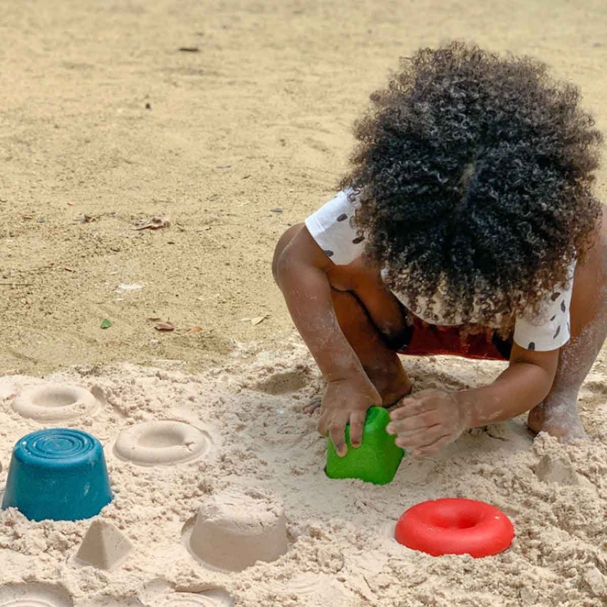 بلان تويز مجموعة ألعاب رمل إبداعية خشبية للجنسين 3 - 4 سنوات