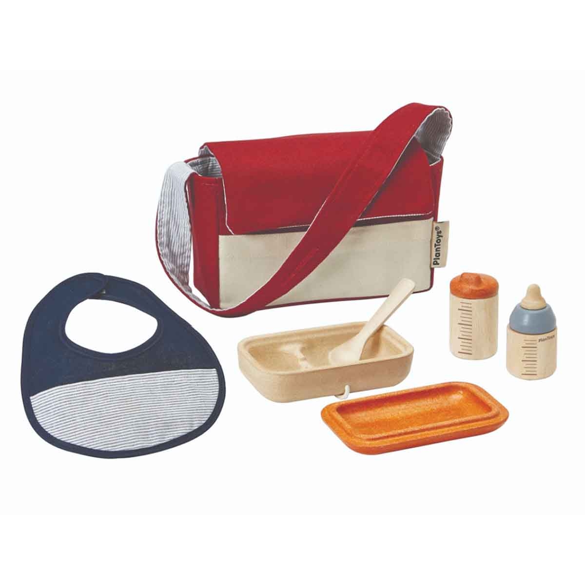 بلان تويز مجموعة إطعام الدمية خشبية، للجنسين، من عمر 3 إلى 4 سنوات