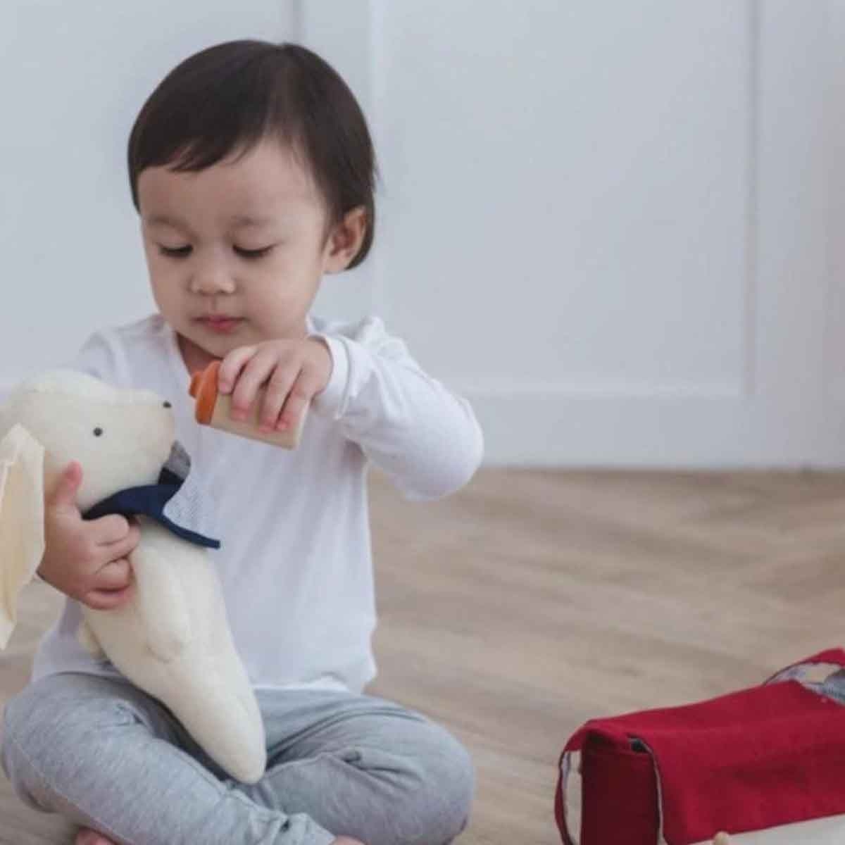 بلان تويز مجموعة إطعام الدمية خشبية، للجنسين، من عمر 3 إلى 4 سنوات