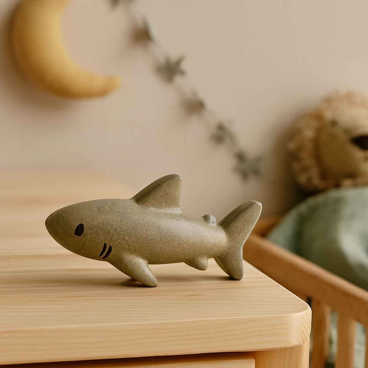 بلان تويز لعبة قرش خشبية للأطفال الصغار 0 - 2 سنوات