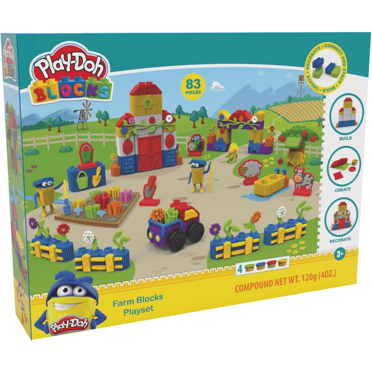 بلاي-دو مجموعة مزرعة بلوكس للجنسين، 3-4 سنوات