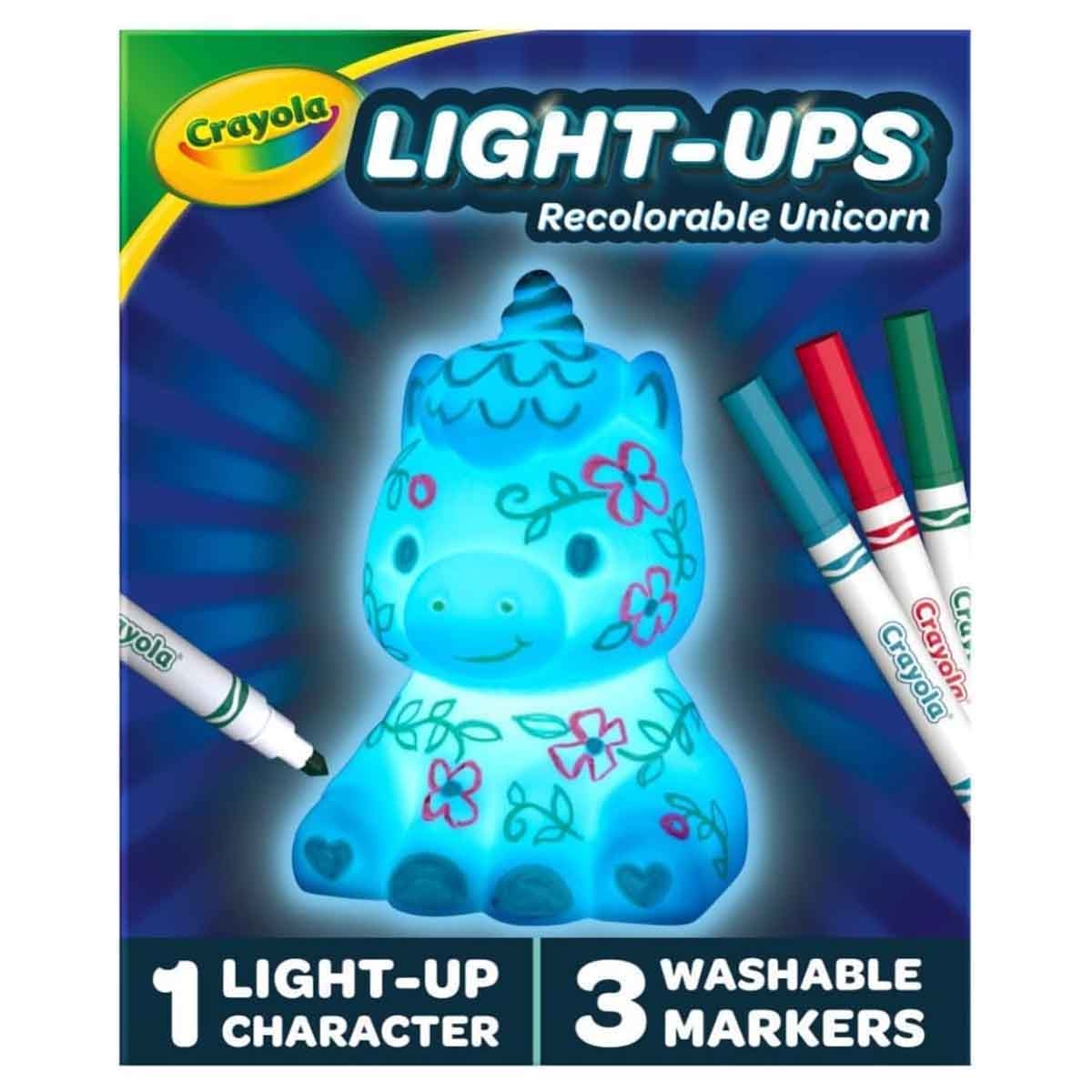 بلاي-دو مجموعة معجون التشكيل مع حقيبة حامل كرايولا وطقم يونيكورن المتوهج، للجنسين، 3-4 سنوات