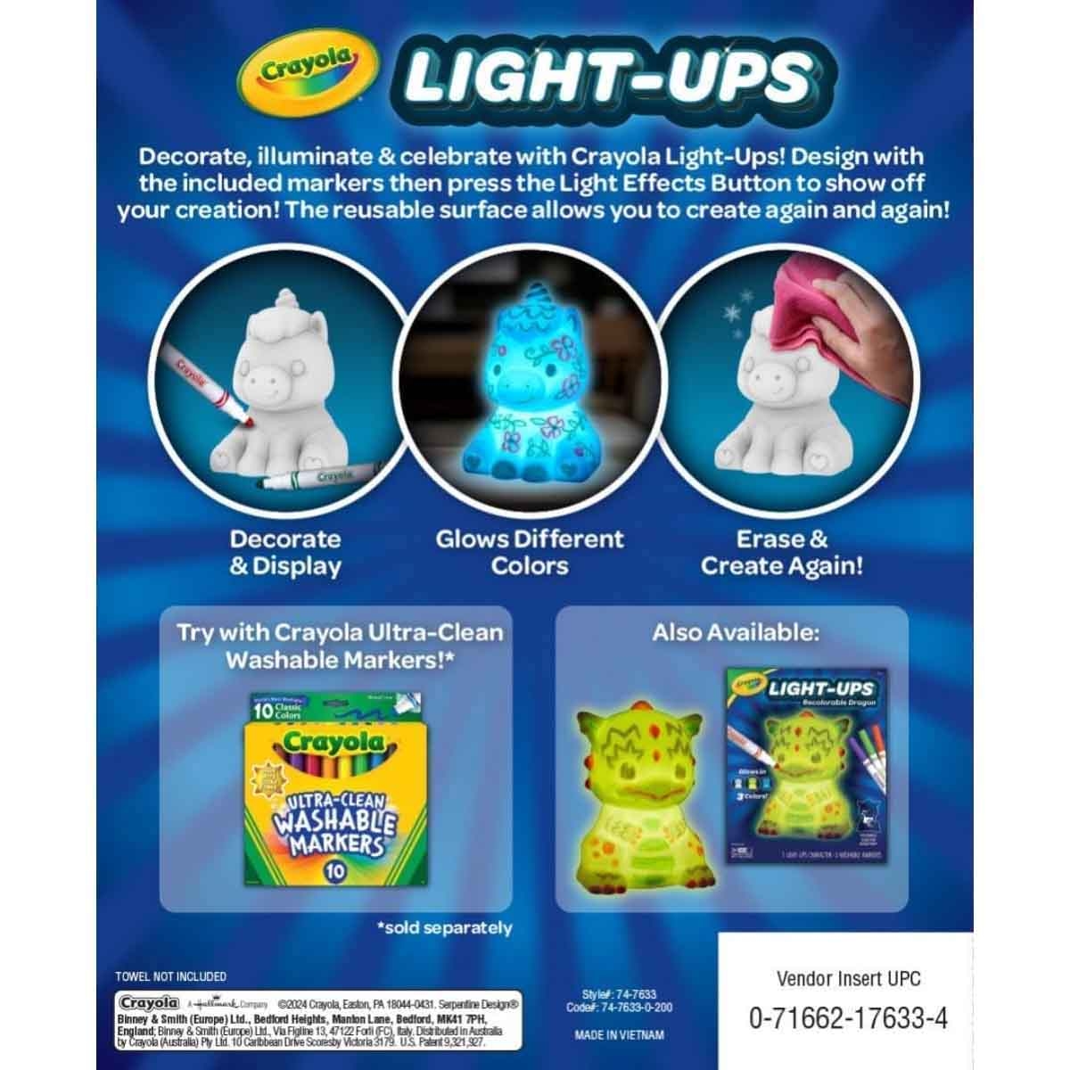 بلاي-دو مجموعة معجون التشكيل مع حقيبة حامل كرايولا وطقم يونيكورن المتوهج، للجنسين، 3-4 سنوات