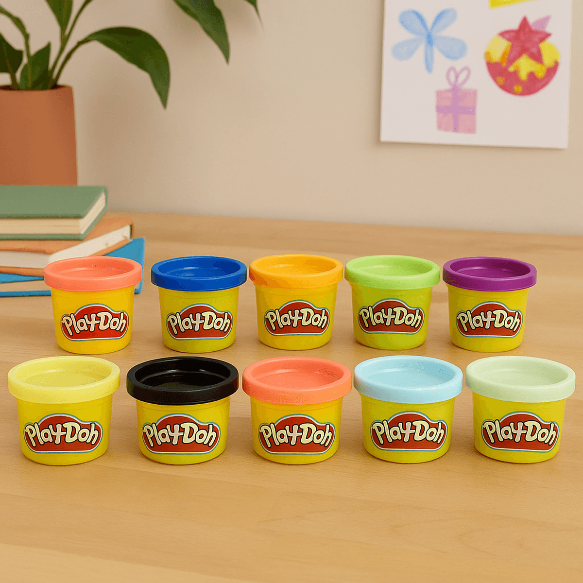 بلاي-دو مجموعة حفلات من صلصال التشكيل للجنسين، 3-4 سنوات، عدد 10