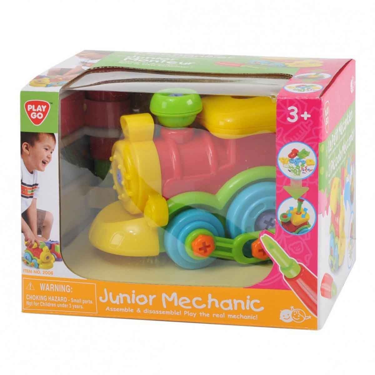 بلاي جو لعبة قطار الميكانيكي الصغير للأولاد والبنات عمر 3-4 سنوات