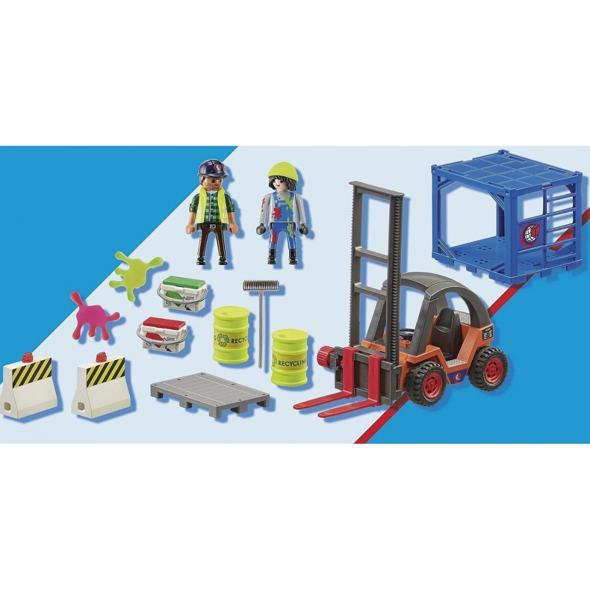 بلاي موبيل سيتي أكشن رافعة شوكية مع حمولة للجنسين، 5-7 سنوات