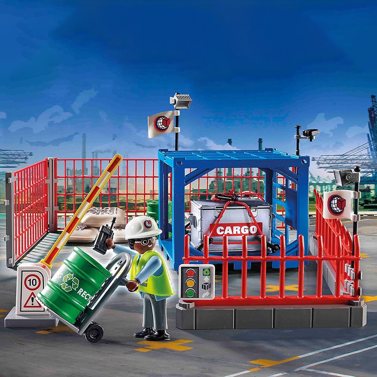 بلاي موبيل سيتي أكشن مستودع الشحن للجنسين، 5-7 سنوات