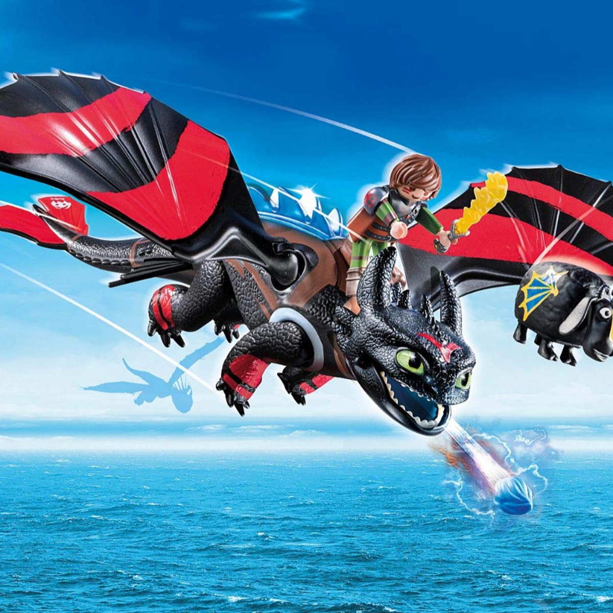 طقم ألعاب بلاي موبيل دريم ووركس دراغون ريسينغ هيكس وتوثليس للجنسين، 5-7 سنوات