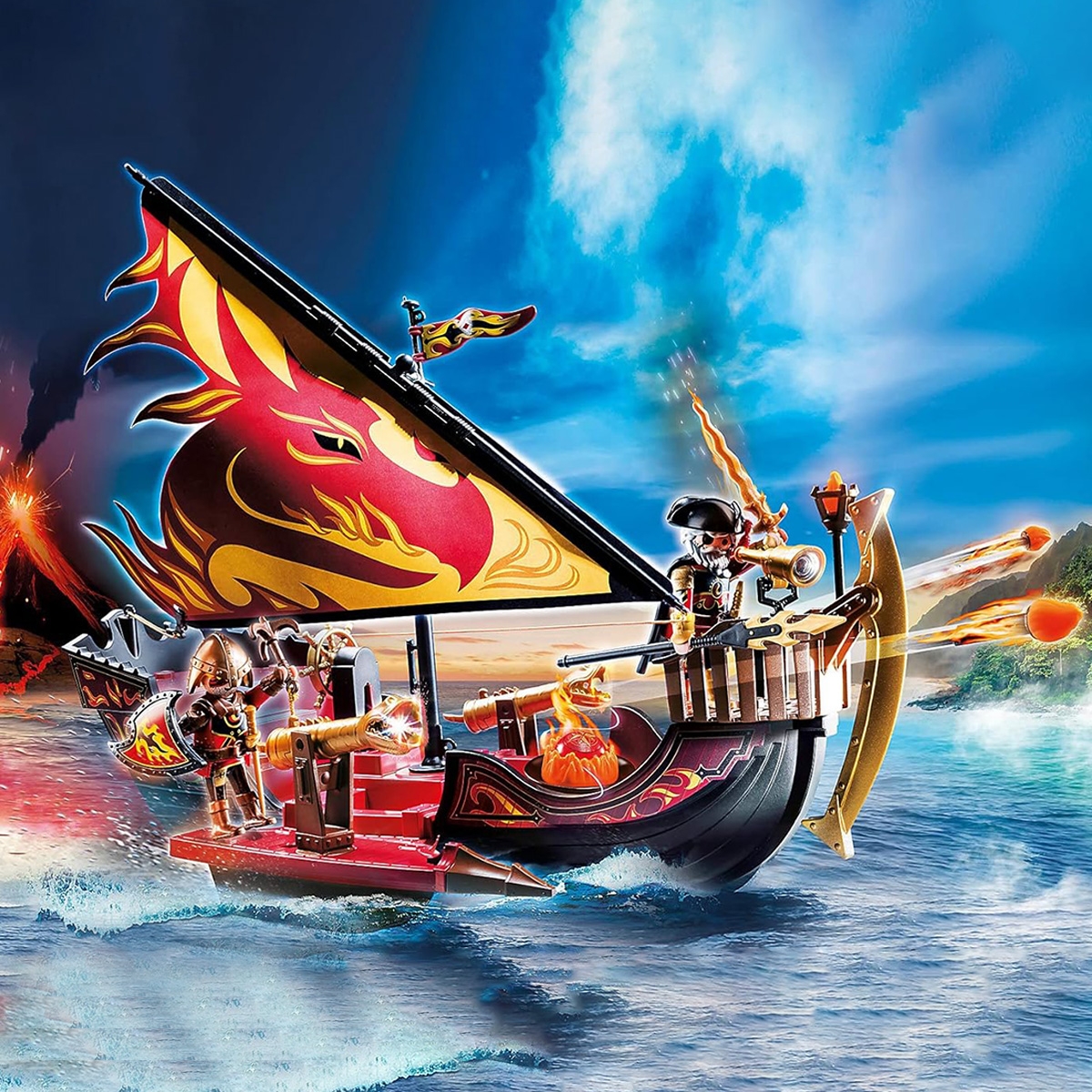 بلاي موبيل نوفيلمور سفينة النار من غزاة بيرنهام للجنسين، 5-7 سنوات