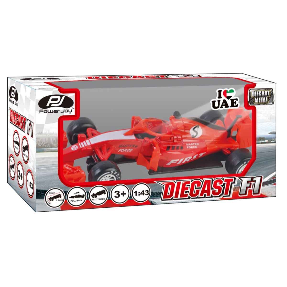 باور جوي سيارة فورمولا 1 معدنية فـروم فـروم مقياس 1:43 متنوعة للأطفال للجنسين، 3-4 سنوات