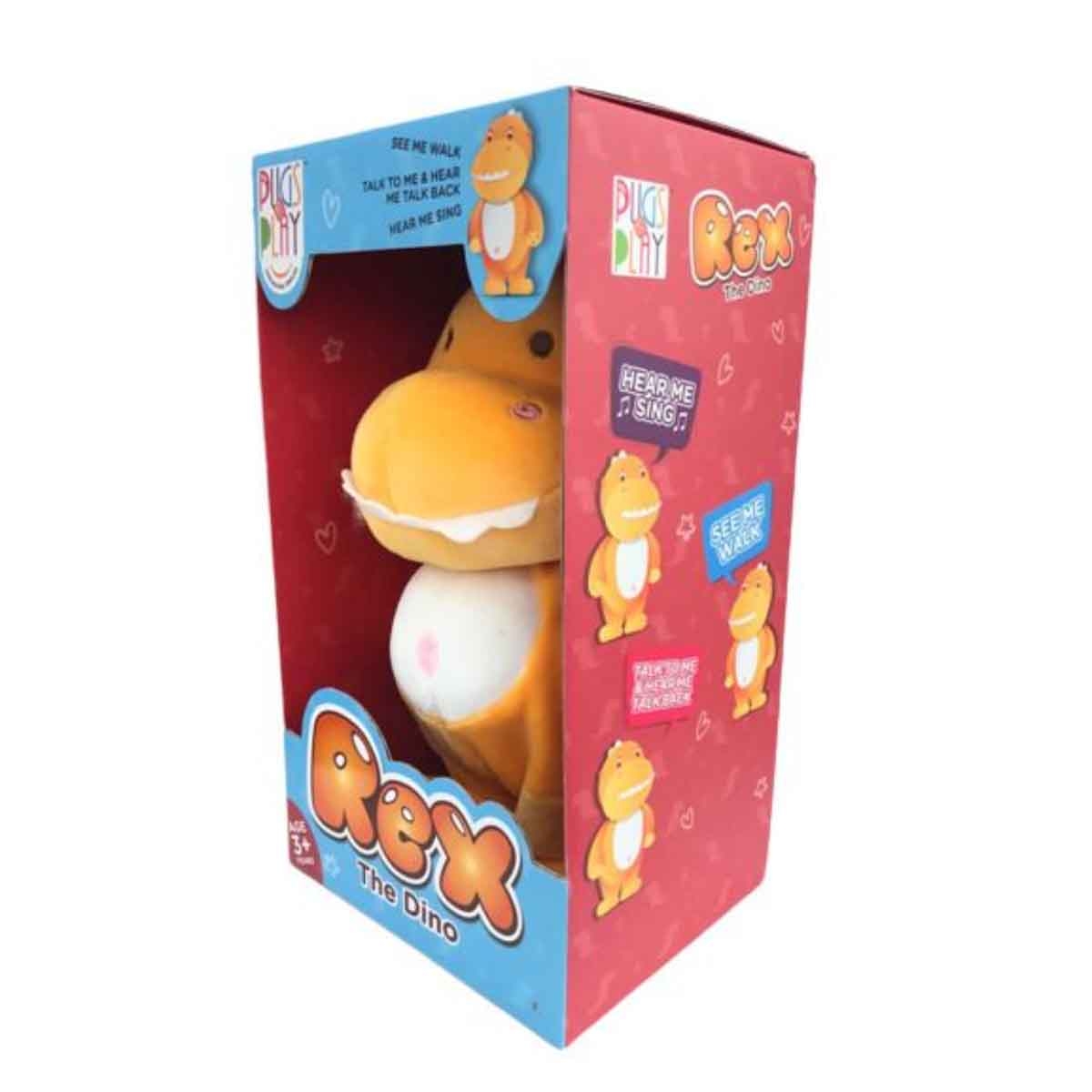 باغز آت بلاي لعبة ريكس 9 إنش بطارية يمشي ويتكلم للجنسين، 3-4 سنوات