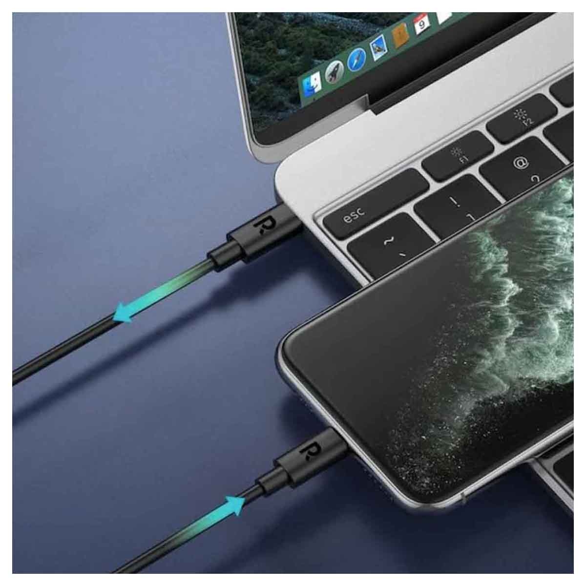 راف باور كابل شحن تايب سي إلى تايب سي بطول 1 متر