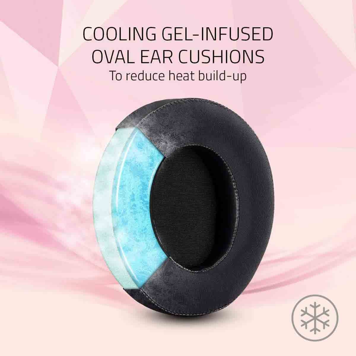 ريزر سماعة رأس للألعاب كراكن كوارتز مع ميكروفون وردي