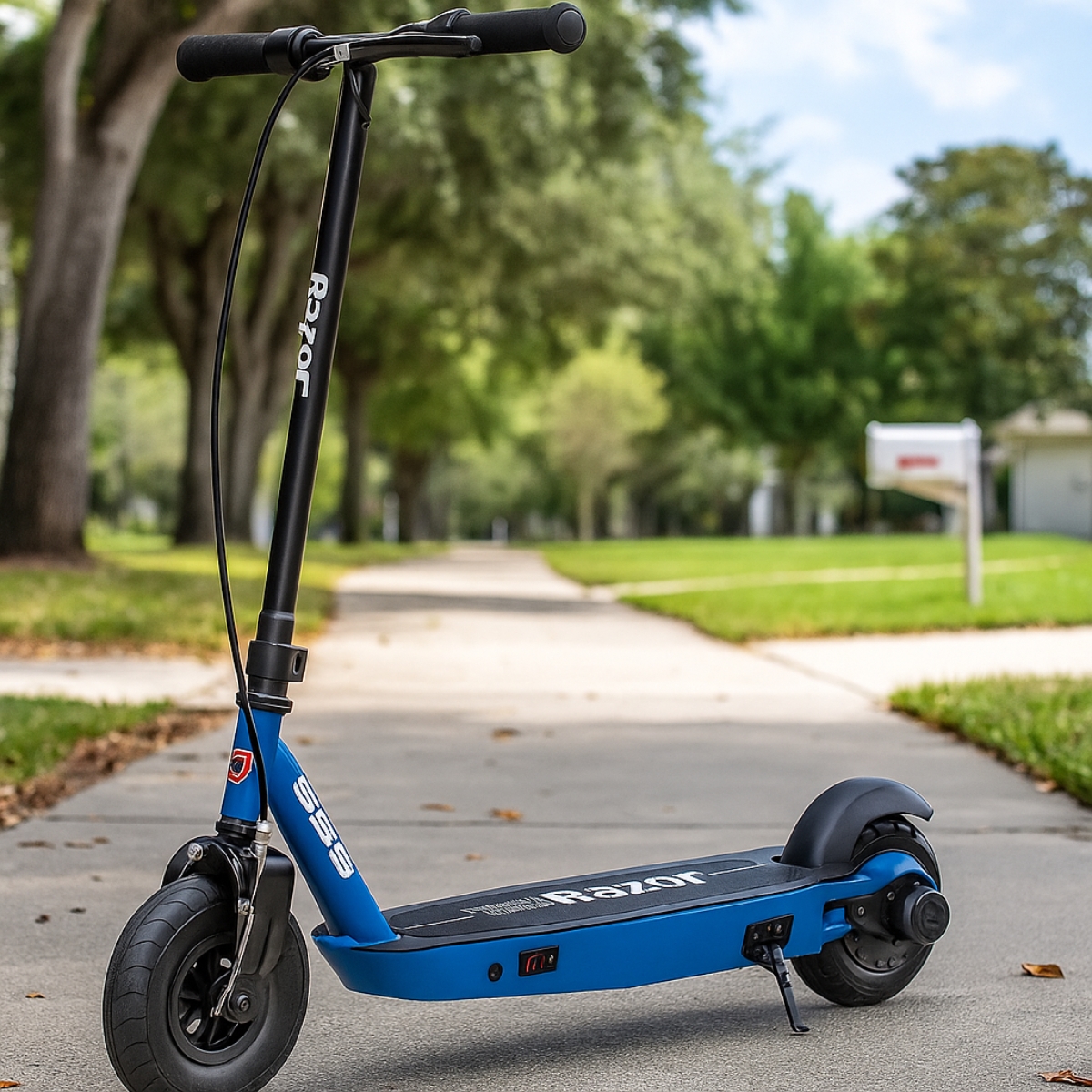 ريزر سكوتر كهربائي باور كور S85 أزرق للجنسين، من عمر 8 إلى 10 سنوات