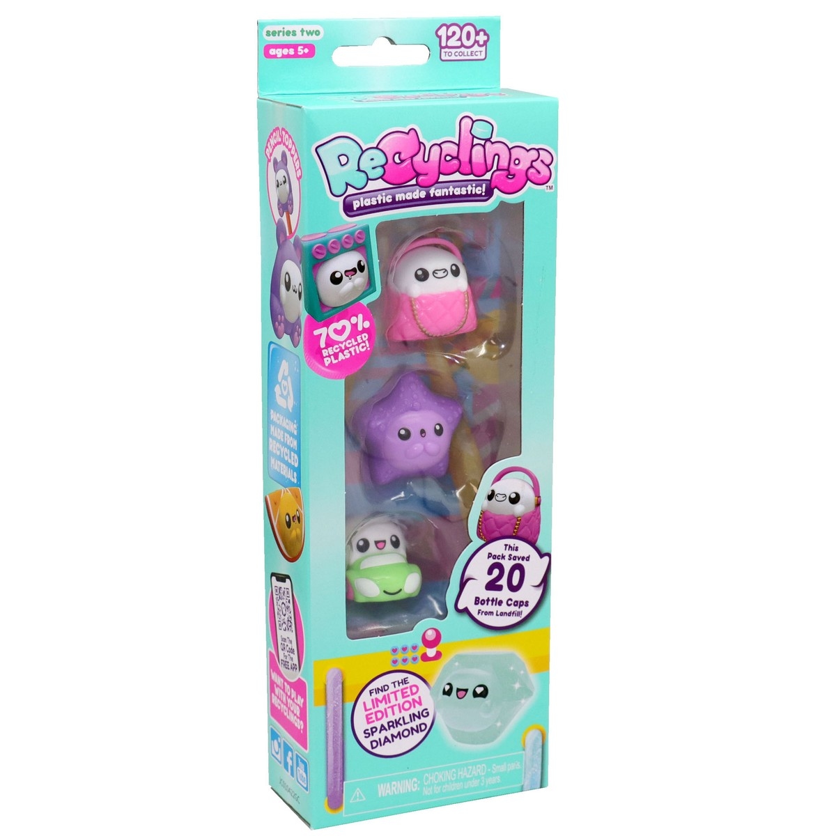 ريسايكلينغز كوليكتبل مجموعة شخصيات أكشن متنوعة للجنسين عمر 5-7 سنوات مجموعة من 4