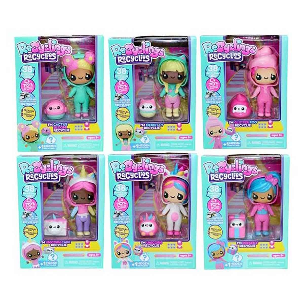 ريسايكلينغز ريسايكليز آند فريندز شخصية أكشن متنوعة للبنات عمر 5-7 سنوات