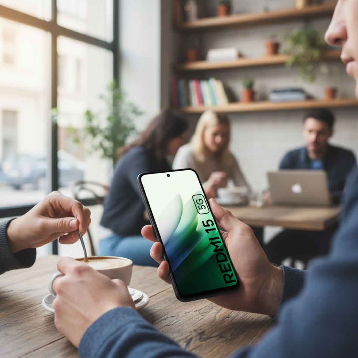 ريدمي 15 5G جوال أندرويد 8 جيجابايت رام 256 جيجابايت - أسود