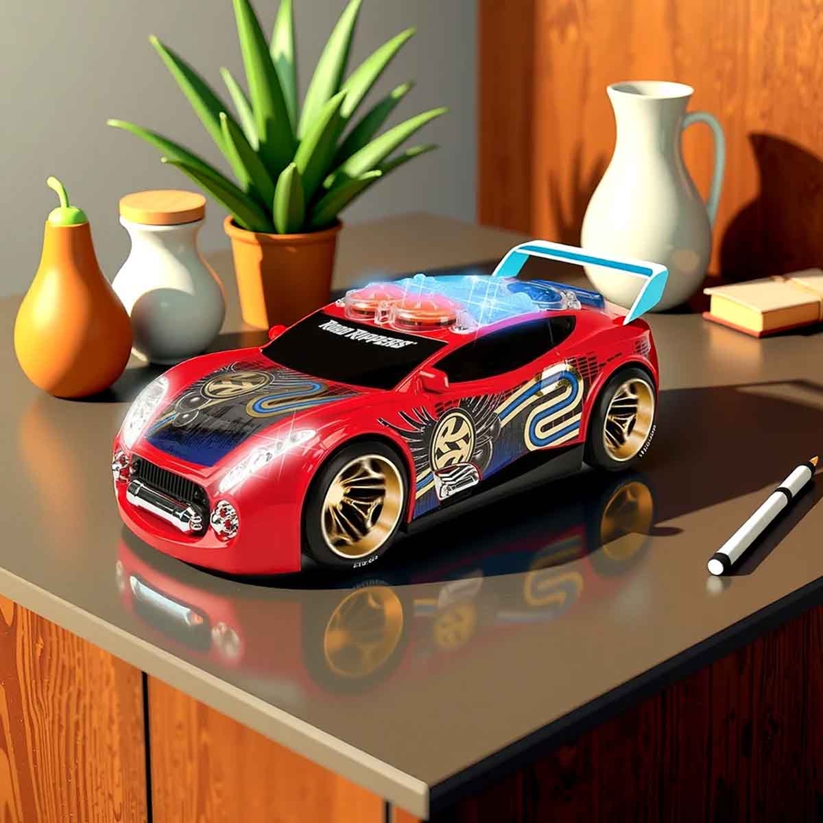 رود ريبرز سيارة بيتز 10 انش بإضاءة وأصوات متنوعة للأولاد، عمر 3-4 سنوات