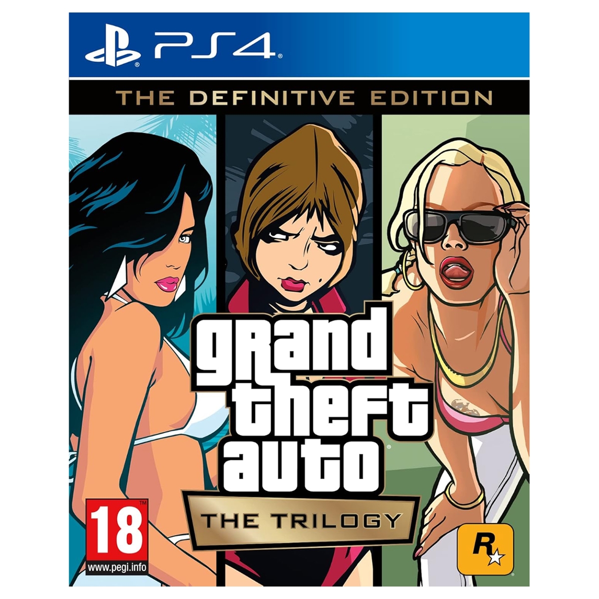 روكستار جيمز جراند ثيفت أوتو (GTA): ذا تريلوجي لعبة فيديو لبلايستيشن 4