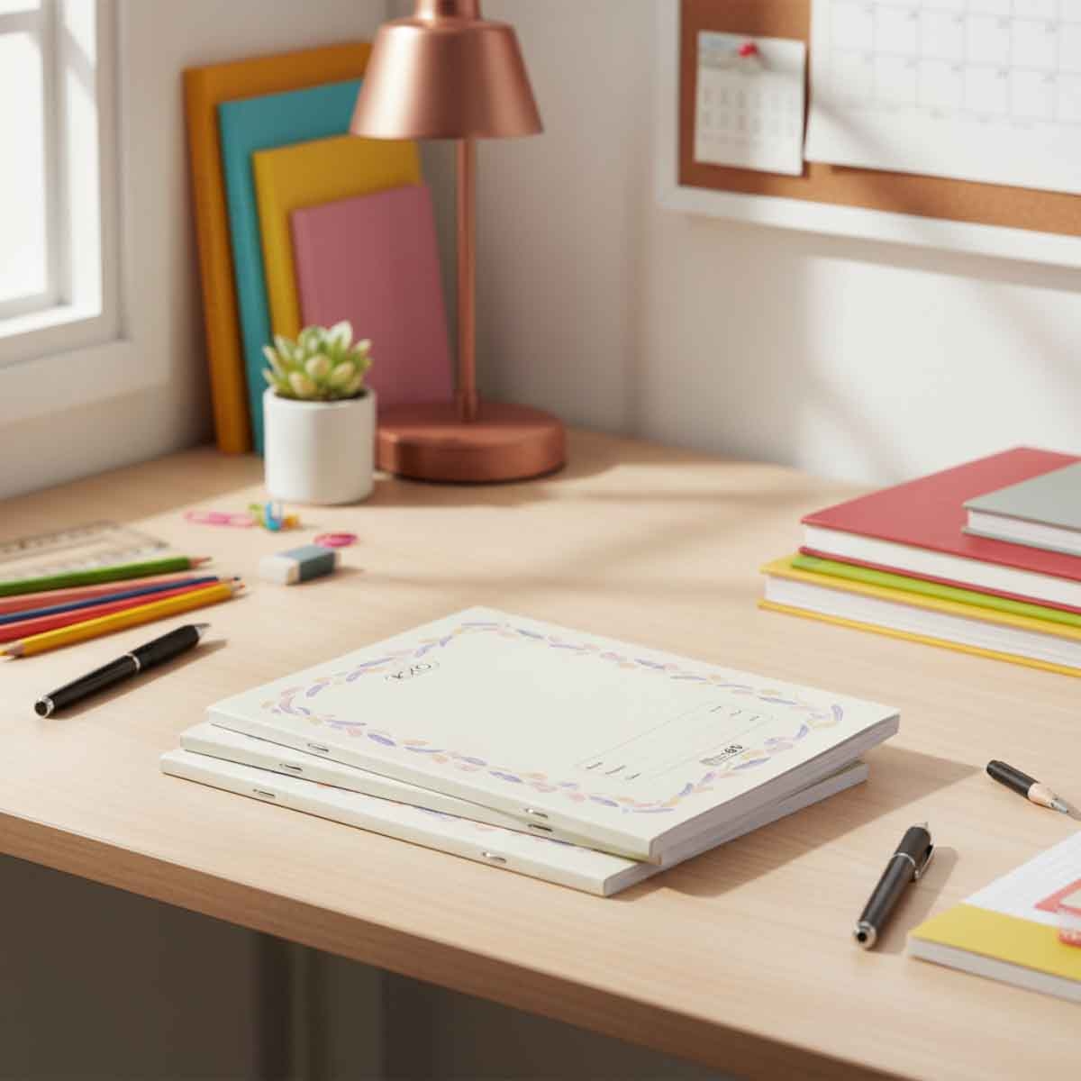 روكو دفاتر تمارين إنجليزي مسطر مزدوج 6.3 × 8.6 انش عدد 60 ورقة مجموعة 4 قطع