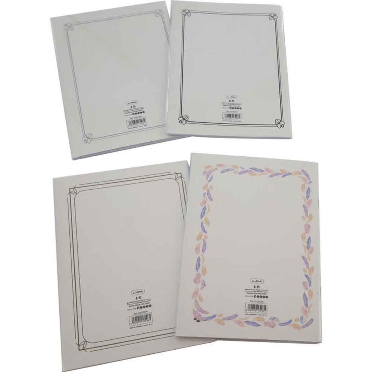 روكو دفاتر تمارين إنجليزي مسطر مزدوج 6.3 × 8.6 انش عدد 60 ورقة مجموعة 4 قطع