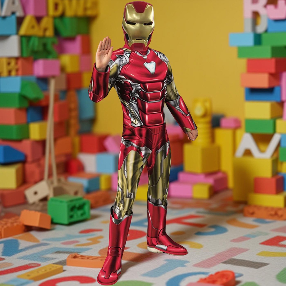 روبيز زي ديلوكس آيرون مان أفنجرز اند جيم للأطفال للأولاد، 8-10 سنوات