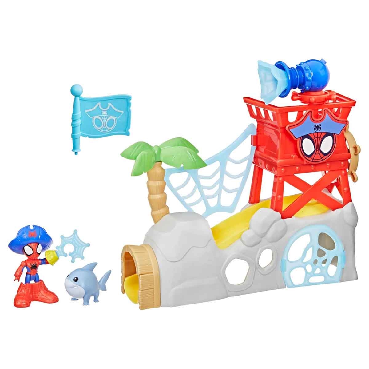 سبايدي وأصدقاؤه المدهشون مجموعة لعب جزيرة سبايدي ووتر-ويبز للجنسين من عمر 3-4 سنوات