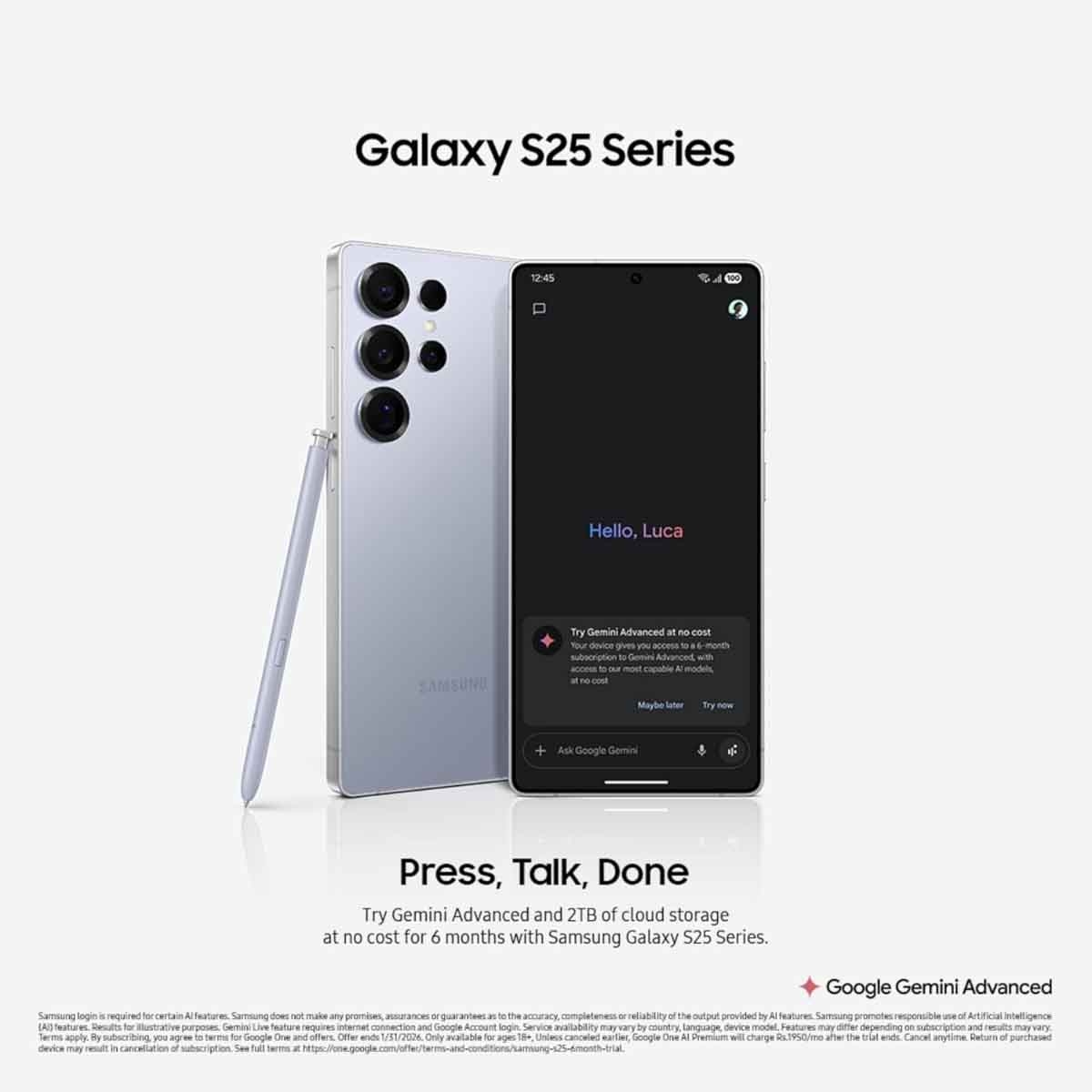 سامسونج جالاكسي S25 ألترا 5G جوال أندرويد (12 جيجابايت رام، 256 جيجابايت تخزين) – أسود تيتانيوم