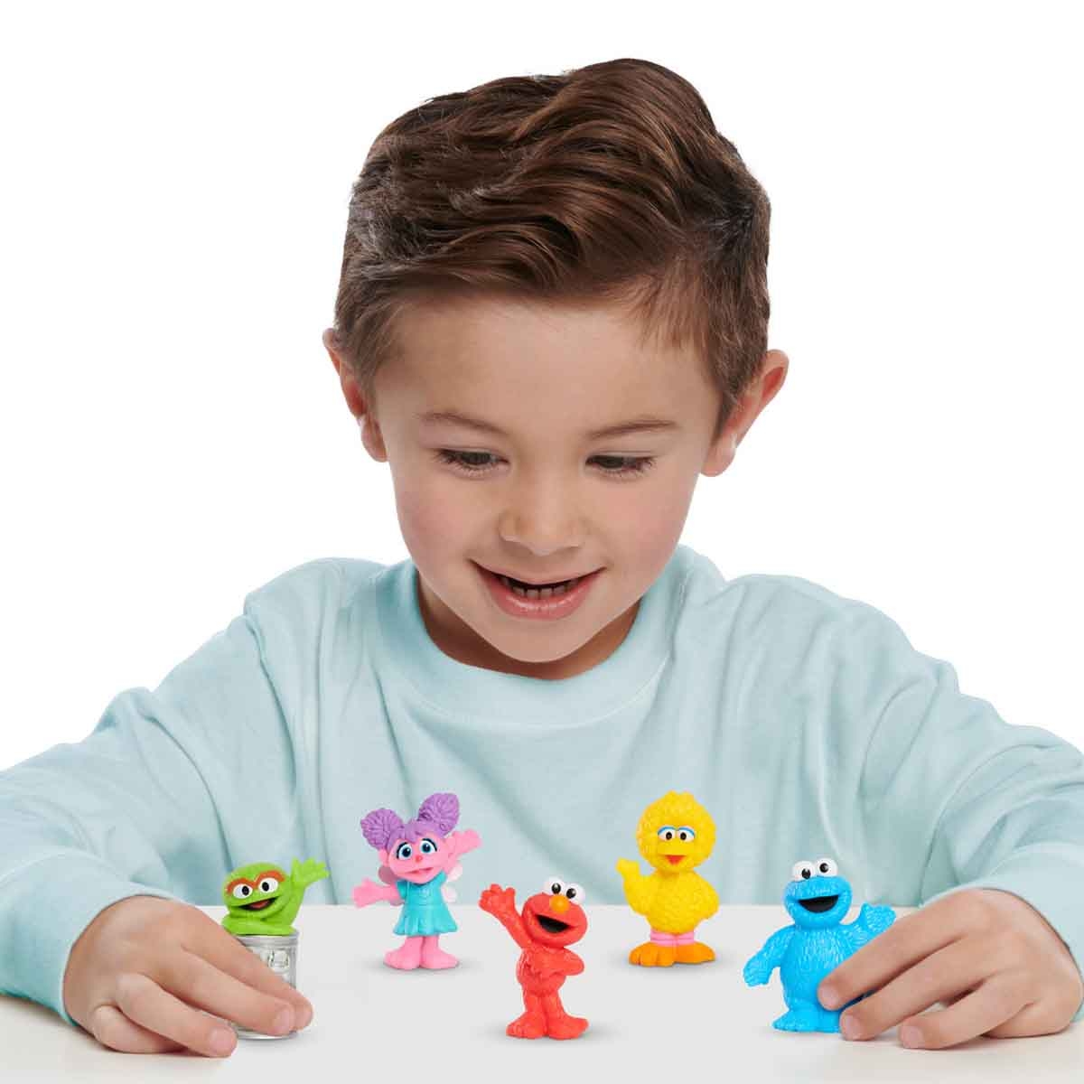 سمسم ستريت مجموعة شخصيات صغيرة 5 قطع للجنسين، 3-4 سنوات