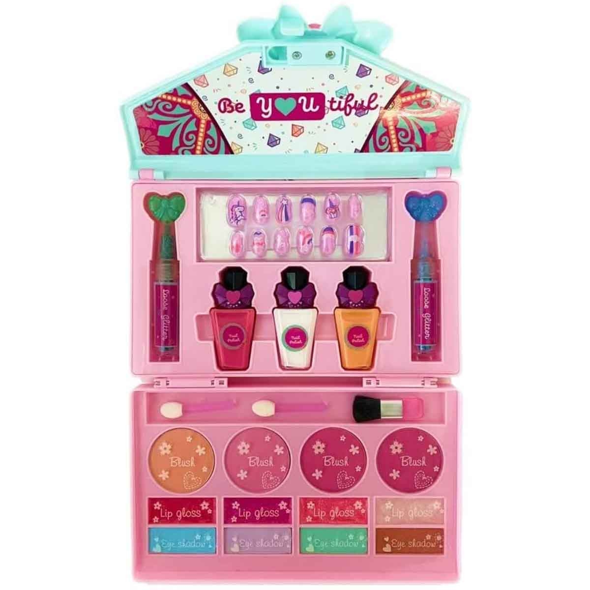 شش حقيبة مكياج جمالي للفتيات عمر 5-7 سنوات