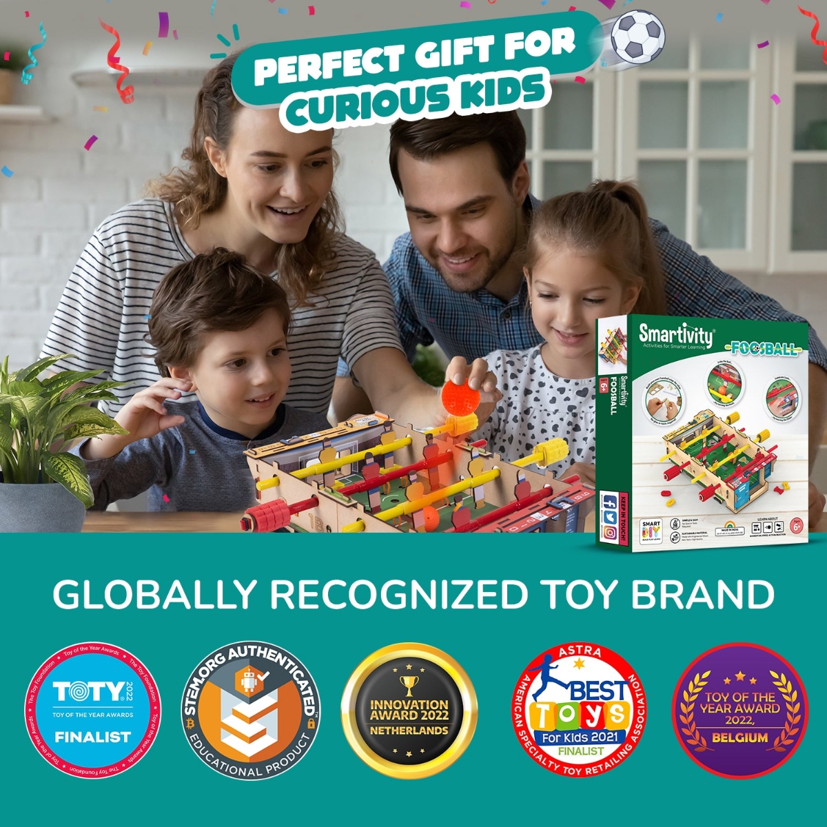 سمارتيفيتي لعبة فوسبول للجنسين، 8-10 سنوات