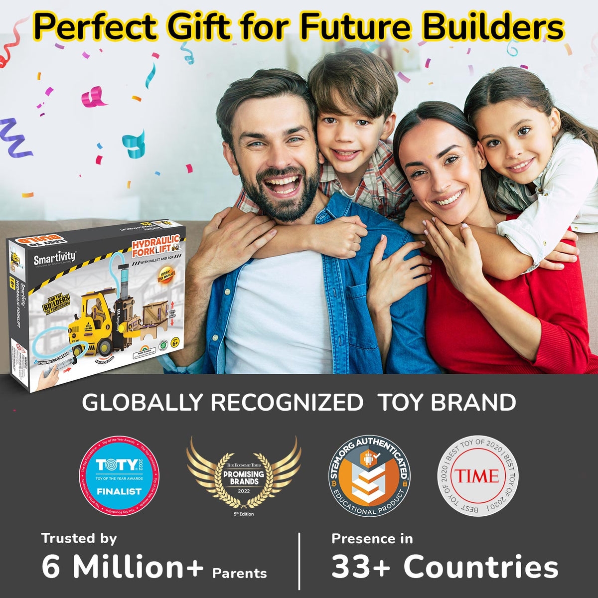 سمارتيفيتي مجموعة لعب رافعة هيدروليكية للجنسين، 5-7 سنوات