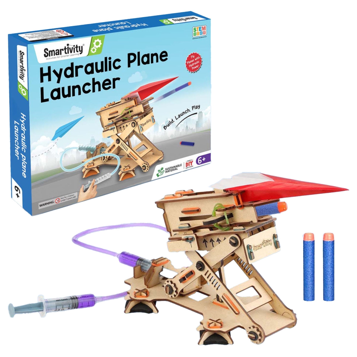 سمارتيفيتي لعبة إطلاق طائرة هيدروليكية للجنسين، 5-7 سنوات