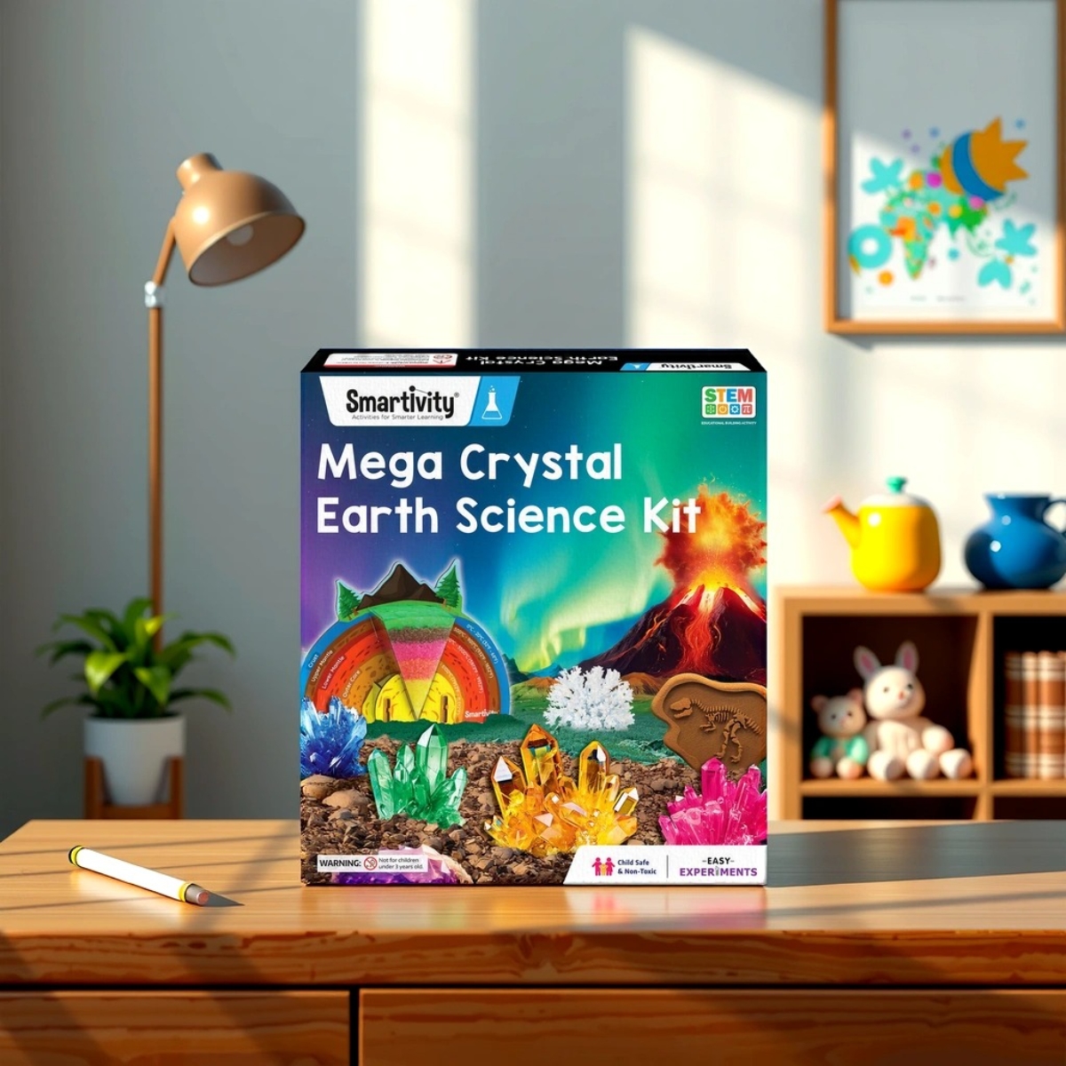 سمارتيفيتي مجموعة علوم الأرض ميجا كريستال للجنسين، 8-10 سنوات