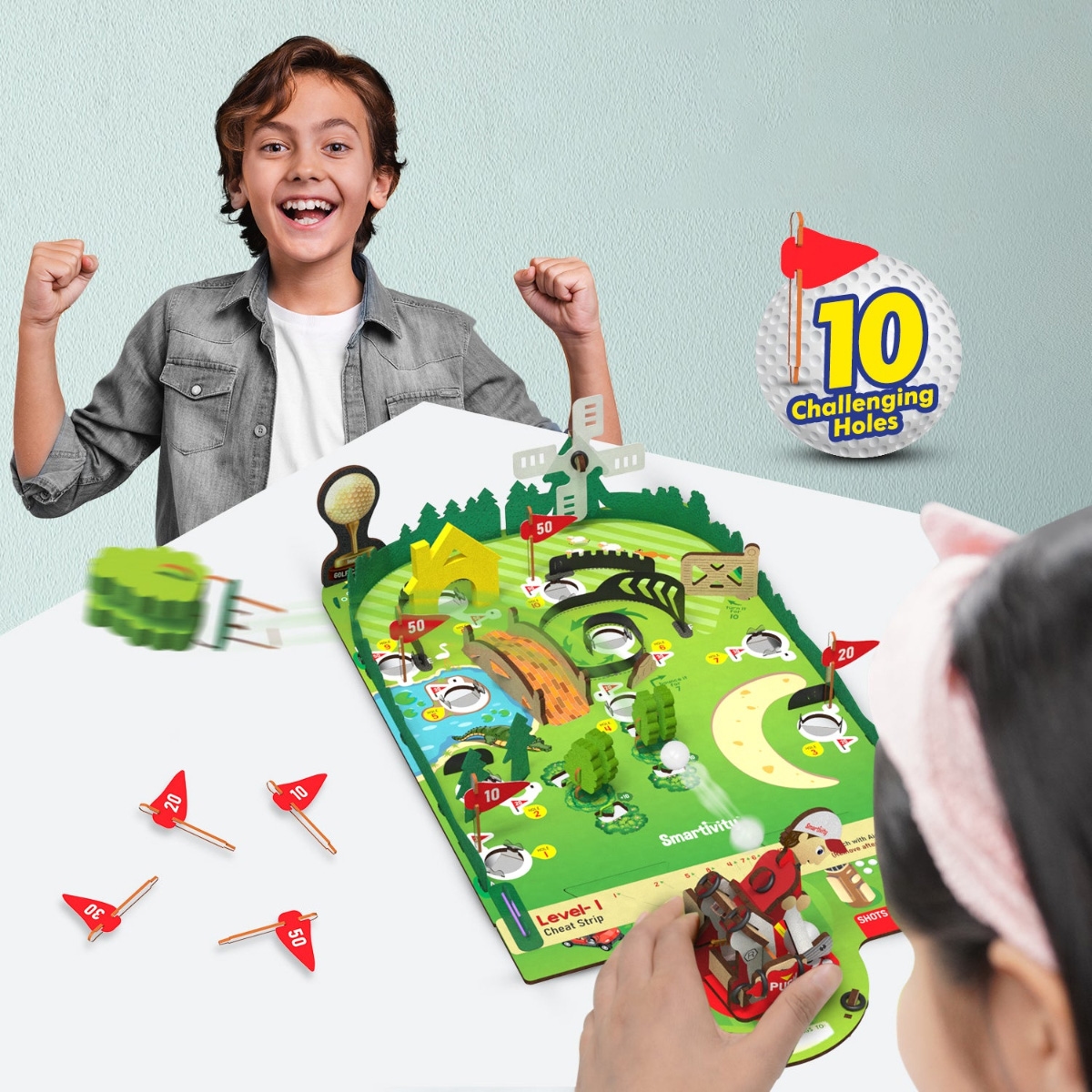 سمارتيفيتي لعبة بناء جولف مصغر للجنسين، 8-10 سنوات
