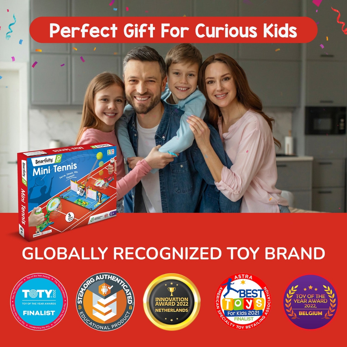 سمارتيفيتي لعبة بناء تنس مصغر للجنسين، 8-10 سنوات