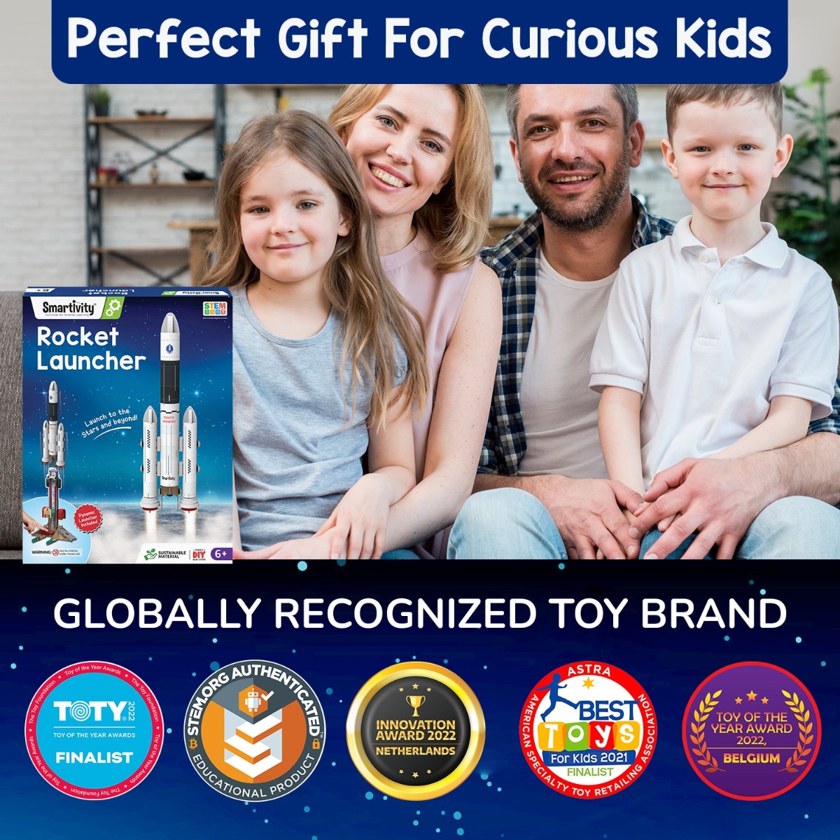 سمارتيفيتي مجموعة علوم لعبة إطلاق الصواريخ للجنسين، 8-10 سنوات