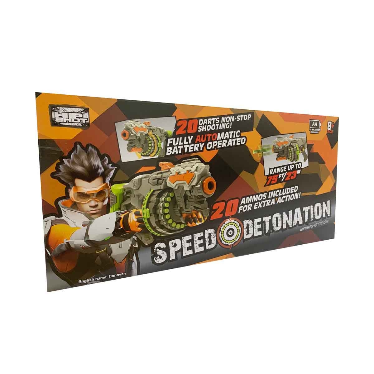 هيب شوت لعبة قاذف إسفنجي موديل FJ8034 للجنسين، عمر 8-10 سنوات