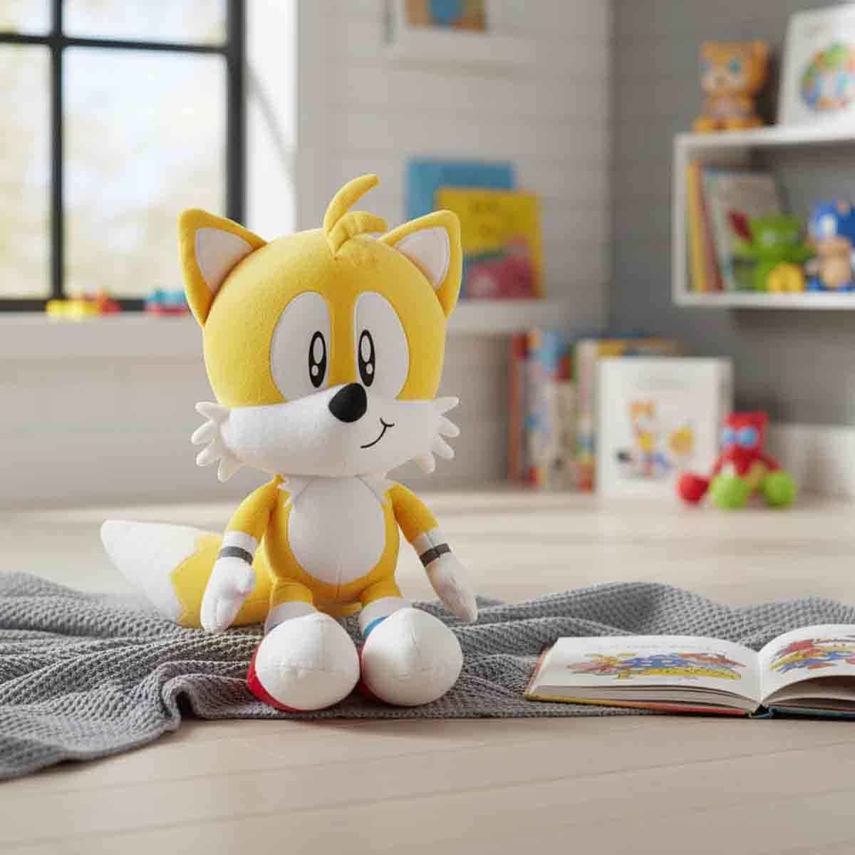 سونيك دمية محشوة جامبو تايلز مقاس 20 انش للاطفال من عمر 3-4 سنوات